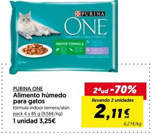 Hiper Usera PURINA ONE Alimento húmedo para gatos oferta