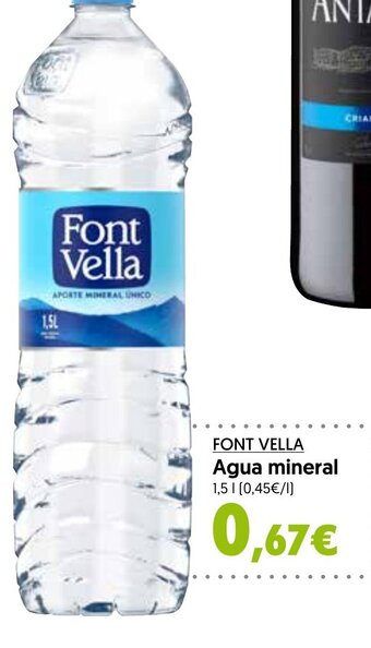 Hiper Usera FONT VELLA Agua mineral 1,5 L oferta