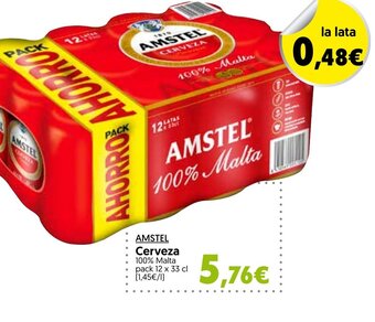 Hiper Usera AMSTEL Cerveza oferta