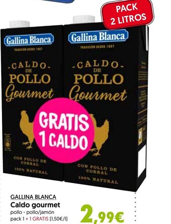 Hiper Usera GALLINA BLANCA Caldo gourmet oferta