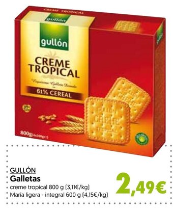 Hiper Usera GULLÓN Galletas oferta