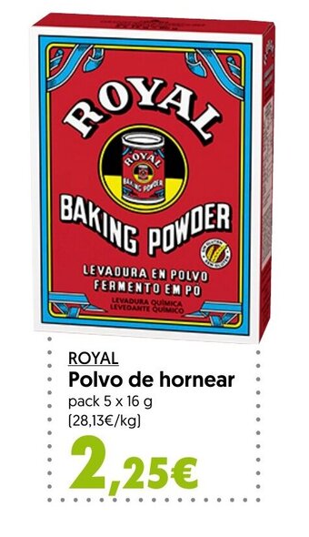 Hiper Usera ROYAL Polvo de hornear oferta