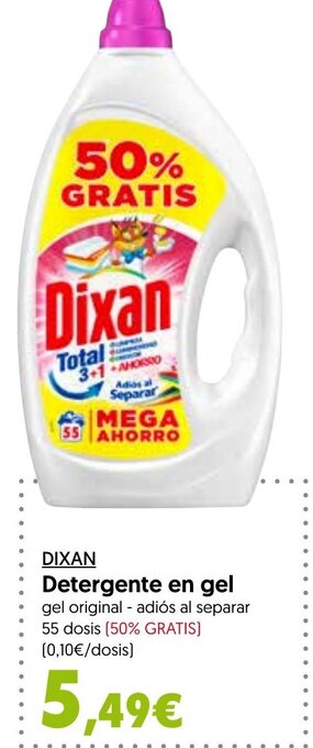 Hiper Usera DIXAN Detergente en gel oferta