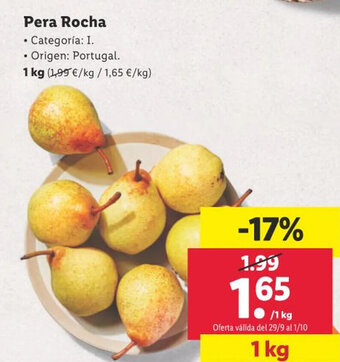 Lidl Pera Rocha oferta