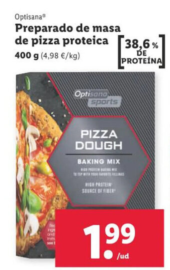 Lidl Optisana® Preparado de masa de pizza proteica oferta