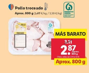 Lidl Pollo troceado oferta