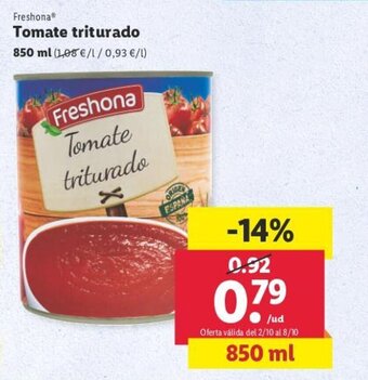 Lidl Tomate triturado oferta