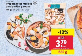 Lidl Preparado de marisco para paellas y sopas oferta