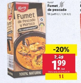 Lidl Fumet de Pescado oferta