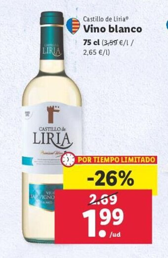 Lidl Vino blanco oferta