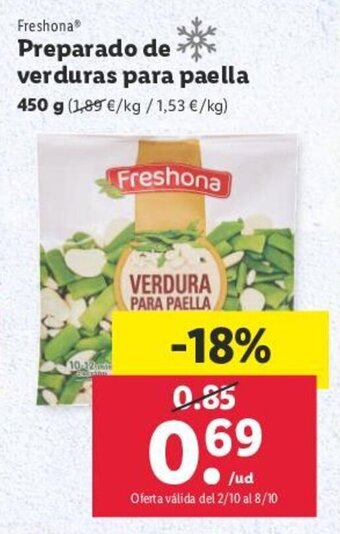 Lidl Preparado de verduras para paella oferta
