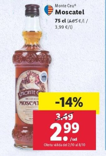 Lidl Moscatel oferta
