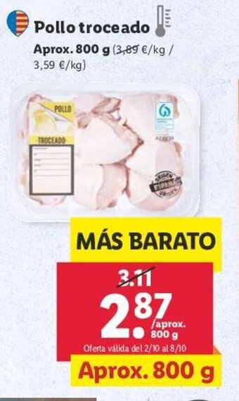Lidl Pollo troceado oferta