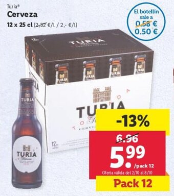 Lidl Cerveza oferta