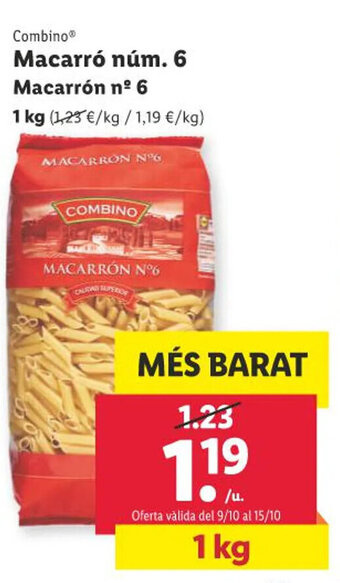 Lidl Combino Macarró núm. 6 Macarrón nº 6 oferta