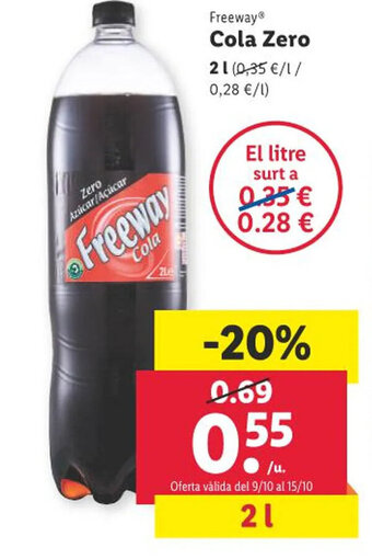 Lidl Freeway® Cola Zero oferta