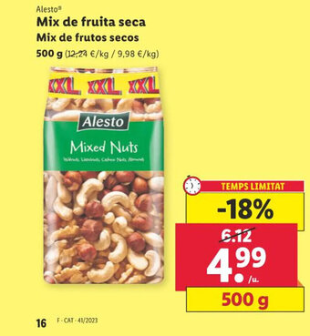 Lidl Mix de fruita seca Mix de frutos secos oferta