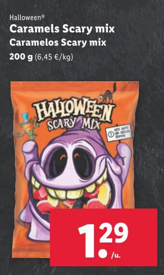 Lidl Caramels Scary mix Caramelos Scary mix 200 g oferta
