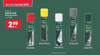 Lidl Esprai d'oli Spray de aceite • 4 models. oferta