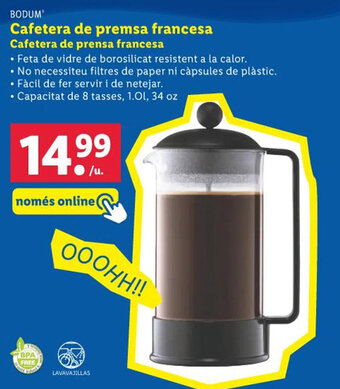 Lidl Cafetera de premsa francesa Cafetera de prensa francesa oferta