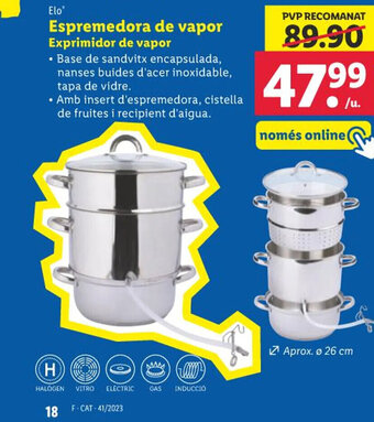 Lidl Espremedora de vapor Exprimidor de vapor oferta