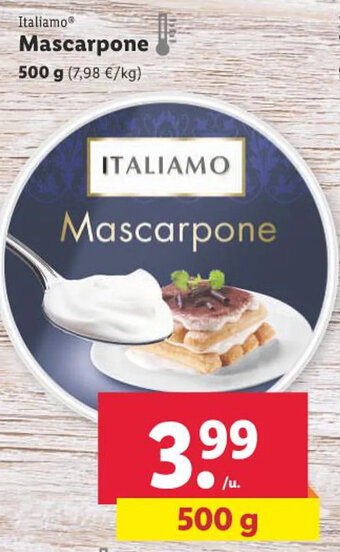 Lidl Mascarpone Italiamo oferta