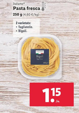 Lidl Pasta fresca oferta