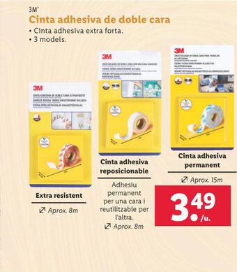 Lidl Cinta adhesiva de doble cara oferta