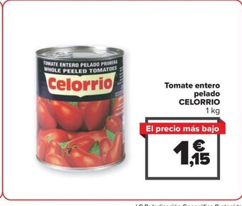 Carrefour Tomate entero pelado CELORRIO 1 kg oferta