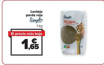 Carrefour Lenteja parda roja oferta