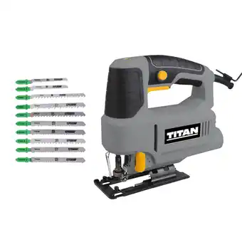 Brico Depôt Set sierra calar pendular 600 w titan y regalo pack 10 hojas erbauer oferta