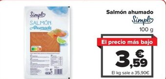 Carrefour Salmón ahumado oferta