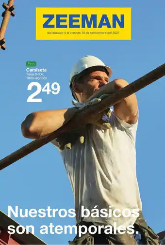 Zeeman Zeeman Camiseta Tallas S-XXL 100% algodón oferta