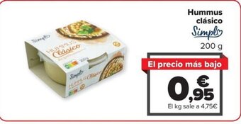 Carrefour Hummus clásico oferta