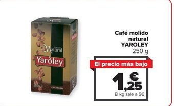 Carrefour Café molido natural YAROLEY 250 g oferta