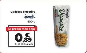 Carrefour Galletas digestive oferta