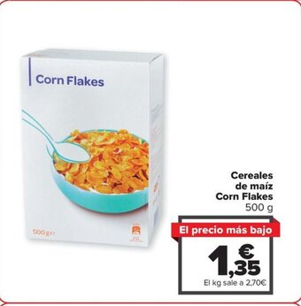 Carrefour Cereales de maíz Corn Flakes 500 g oferta