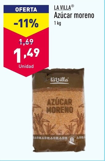 ALDI LA VILLAⓇ Azúcar moreno oferta