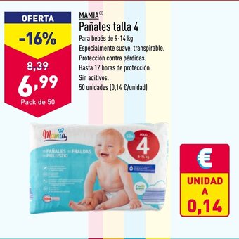 ALDI Pañales talla 4 oferta