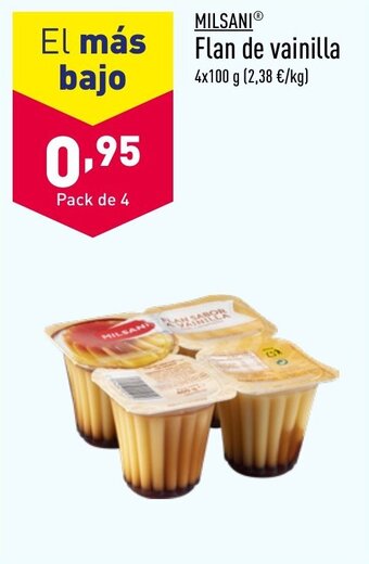 ALDI MILSANIⓇ Flan de vainilla oferta