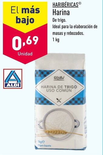 ALDI HARIBÉRICAS Ⓡ Harina oferta
