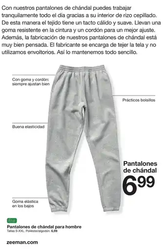Zeeman Eco Pantalones de chándal para hombre oferta