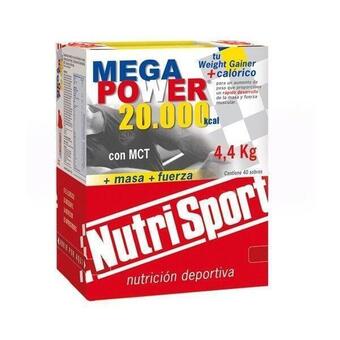 Decathlon Mega power - 4.4kg 40 sobres fresa de nutrisport oferta