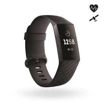 Decathlon Pulsera de actividad fitbit charge 3 negro oferta