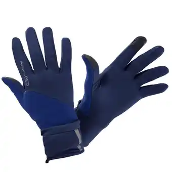 Decathlon Guantes running evolutiv azul marino manoplas integradas oferta
