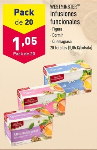 ALDI WESTMINSTERⓇ Infusiones funcionales oferta