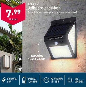 ALDI Aplique solar outdoor oferta