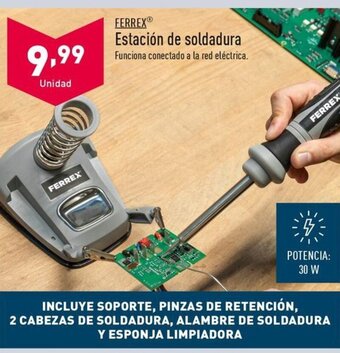 ALDI Estación de soldadura Funciona conectado a la red eléctrica. oferta