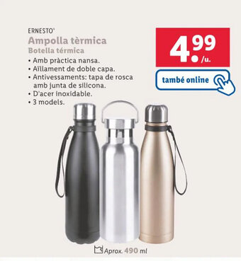 Lidl Ampolla tèrmica Botella térmica oferta