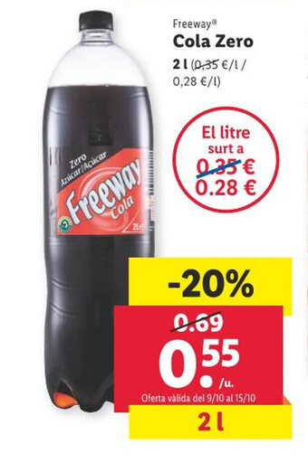 Lidl Freeway® Cola Zero oferta